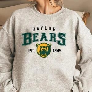Baylor Bears Mascot Sweater, Baylor Varsity Bears College Sweater